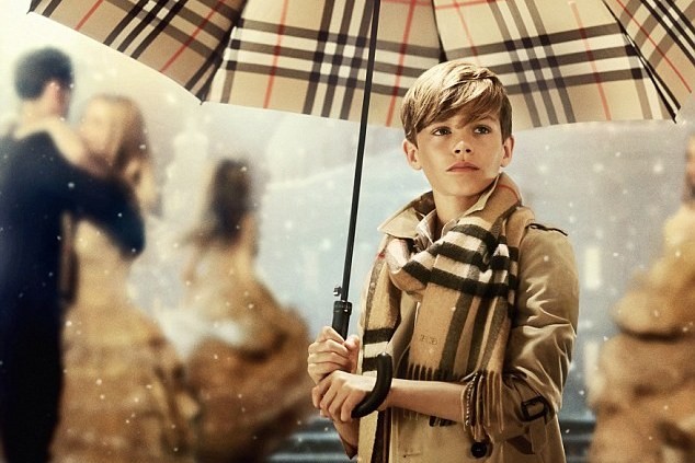 Romeo Beckham pre Burberry